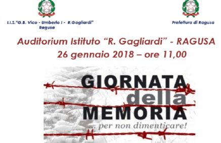 Giorno della Memoria 2018: Per Non Dimenticare