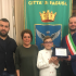 Alessandro Iudice premiato dal vicesindaco Iannucci