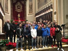 Santa Messa di Natale, per il Ragusa Calcio, con i Vescovi Cuttitta e Di Quattro