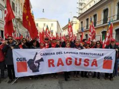 Una delegazione numerosa della CGIL di Ragusa a Roma per protestare contro il governo nazionale