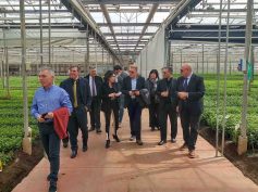 Il vescovo monsignor Carmelo Cuttitta in visita a “La Mediterranea”