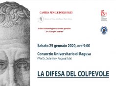 Tavola rotonda su “La difesa del colpevole”, organizzata dalla Camera Penale degli Iblei