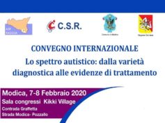 Autismo, a Modica Il 7 e 8 febbraio Convegno Internazionale organizzato da Asp Ragusa e CSR.
