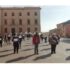 I lavoratori delle pulizie in piazza per il rinnovo del contratto di lavoro