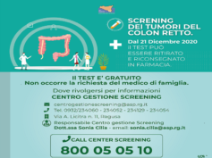Screening dei tumori del colon retto, ASP e farmacie alleate nella prevenzione