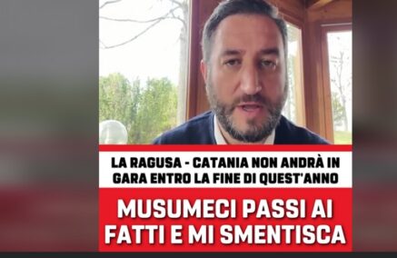 Cancelleri insiste, questa volta dà del ‘bidone’ a Musumeci, totale silenzio dei 5 Stelle di Ragusa, come se la Ragusa- Catania non li riguardasse