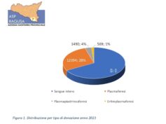 Record di donazioni di sangue in provincia di Ragusa nel 2021: donate 43.478 unità di sangue e di emocomponenti