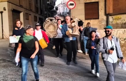 I ragazzi dell’ANFFAS guide in occasione della ventesima giornata del trekking urbano.