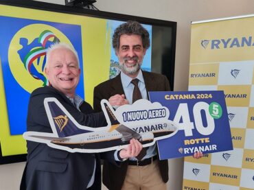 Ryanair annuncia operativo record per l’estate ‘24 su Catania
