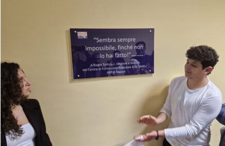 Il Centro di Formazione Aziendale dell’ospedale “Giovanni Paolo II” di Ragusa intitolato all’infermiere Biagio Turtula
