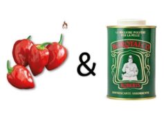 Peperoncino piccante e borotalco