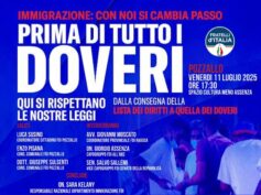 Immigrazione, l’11 luglio l’evento di FDI a Pozzallo: “Prima di tutto i doveri”