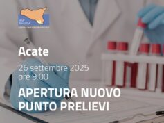 L’ASP di Ragusa potenzia i servizi territoriali: venerdì 26 l’inaugurazione del Punto Prelievi di Acate