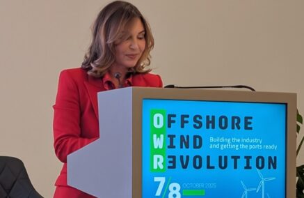 Il commissario Annalisa Tardino apre l’“Offshore Wind Revolution”