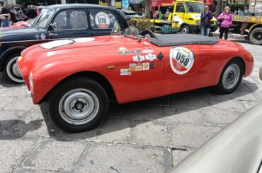 XXXV rievocazione Giro di Sicilia: vincitori Mauro Giansante e Vincenzo Sernese a bordo di una Fiat Ermini 1100 del 1946