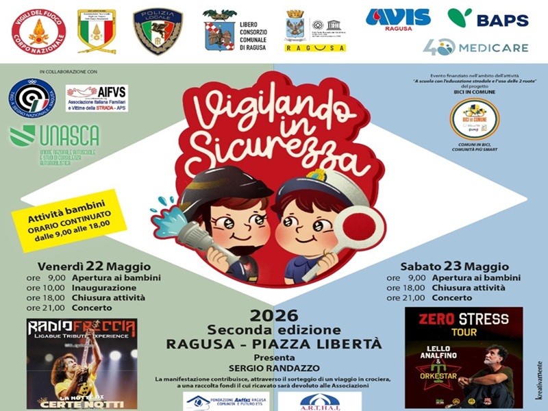 Ingorgo di eventi, a Ragusa, nel fine settimana del 24 maggio